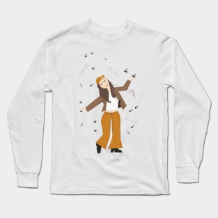 Dancing Girl - back to the 70 - 80 - 90s? Long Sleeve T-Shirt